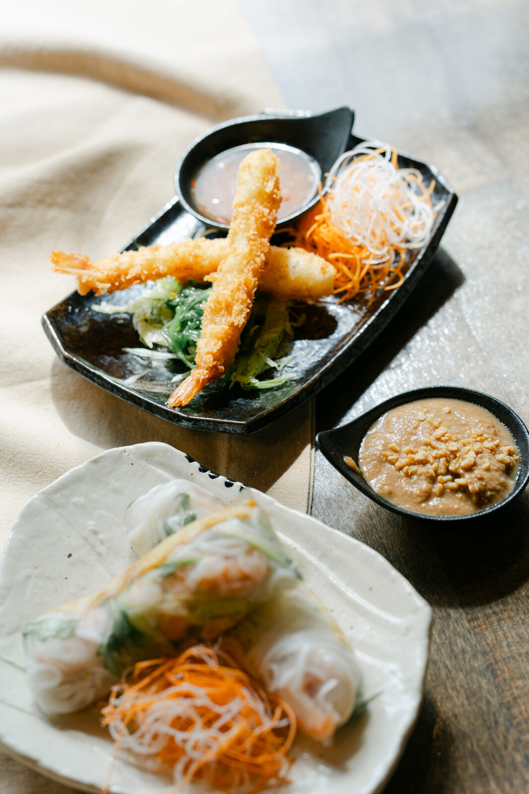 Tempura Garnelen mit Dip
